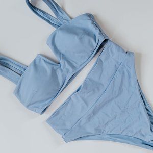 AERIE Baby blue bikini set